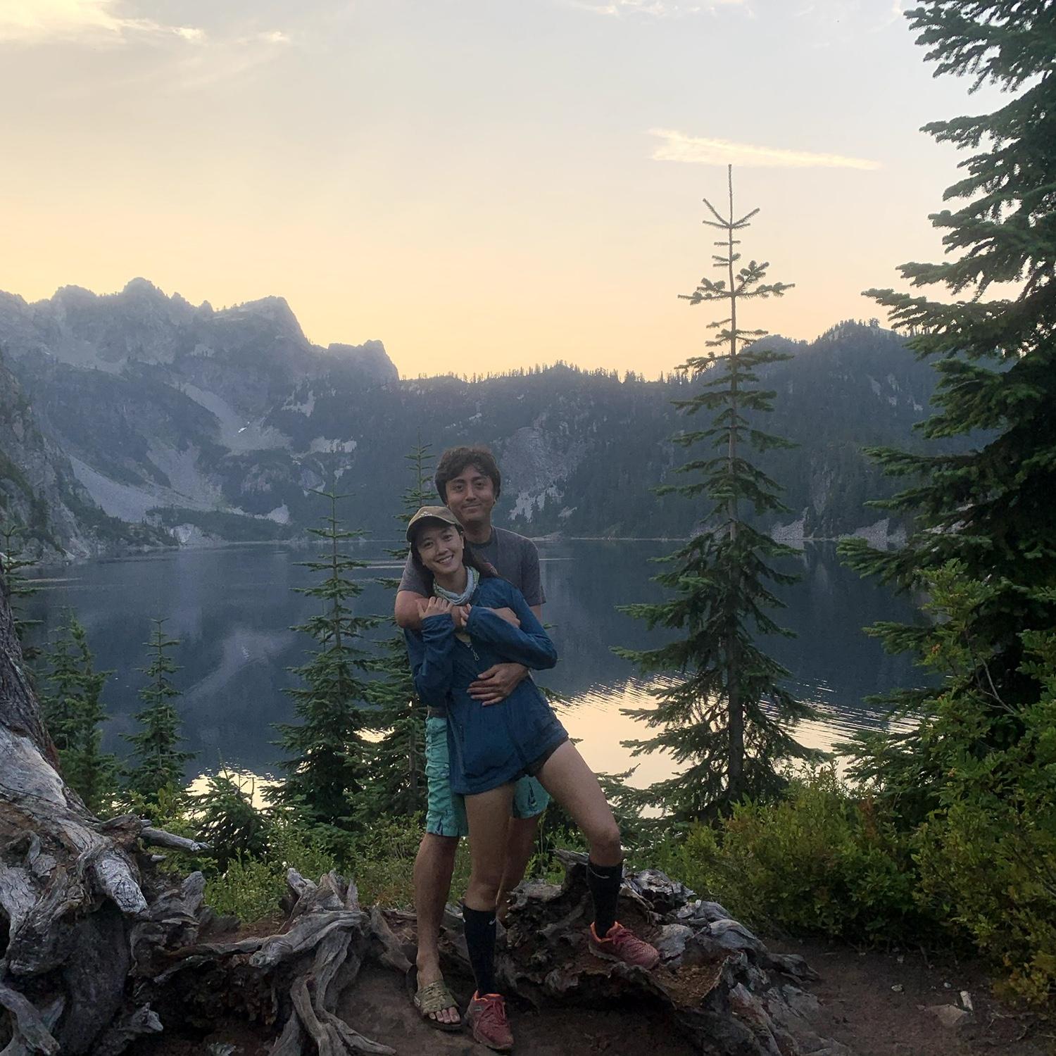 Not pictured here is the 48lb paddle board that Ryan hiked 7 miles up the mountain so that we could paddle around Snow Lake during a trip to Seattle while visiting his Grandma.