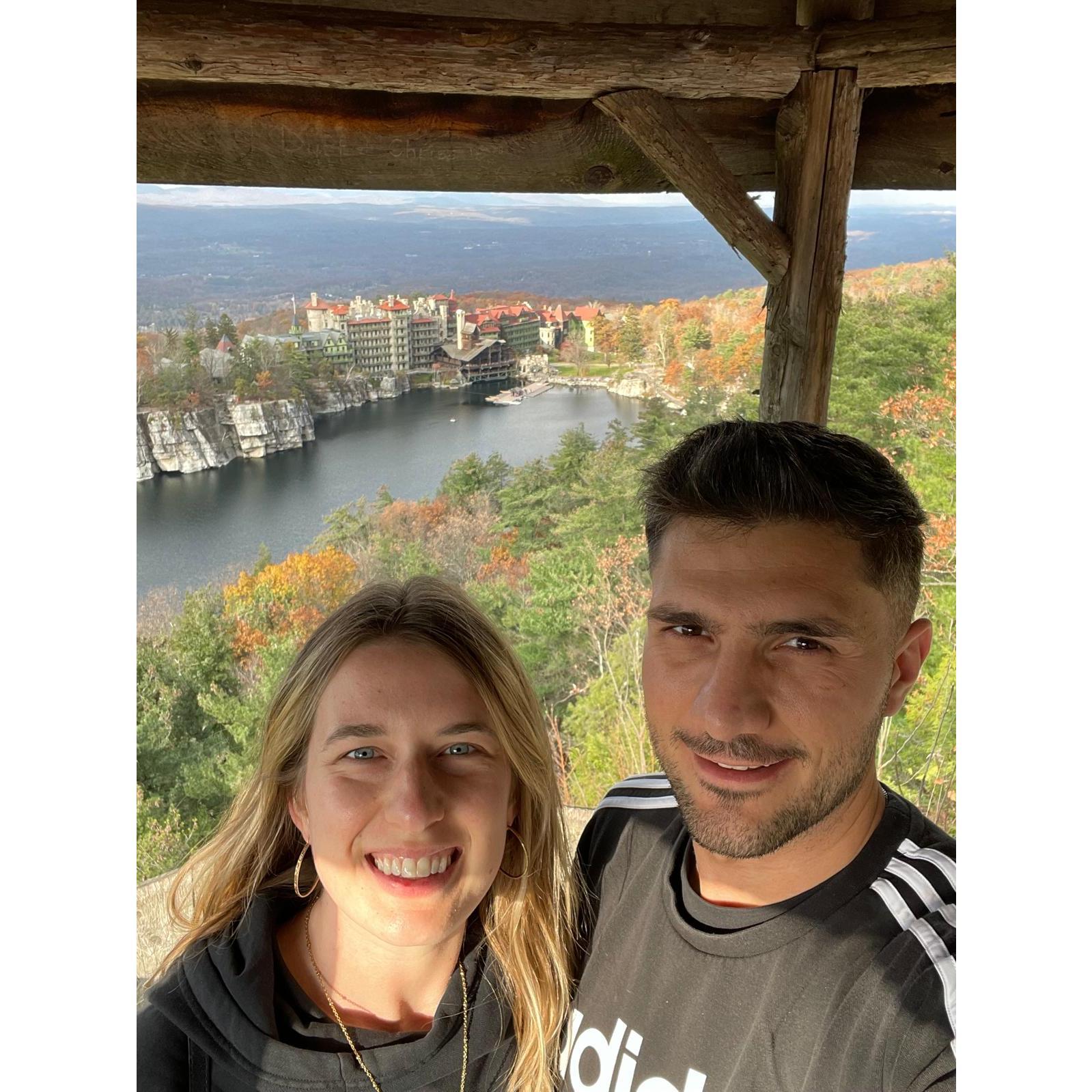 Our first hike at Mohonk Mountain House!