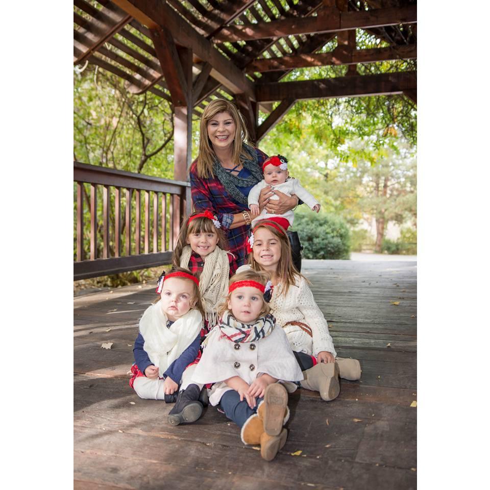 Nana with 5 of her 6 grand baby's.