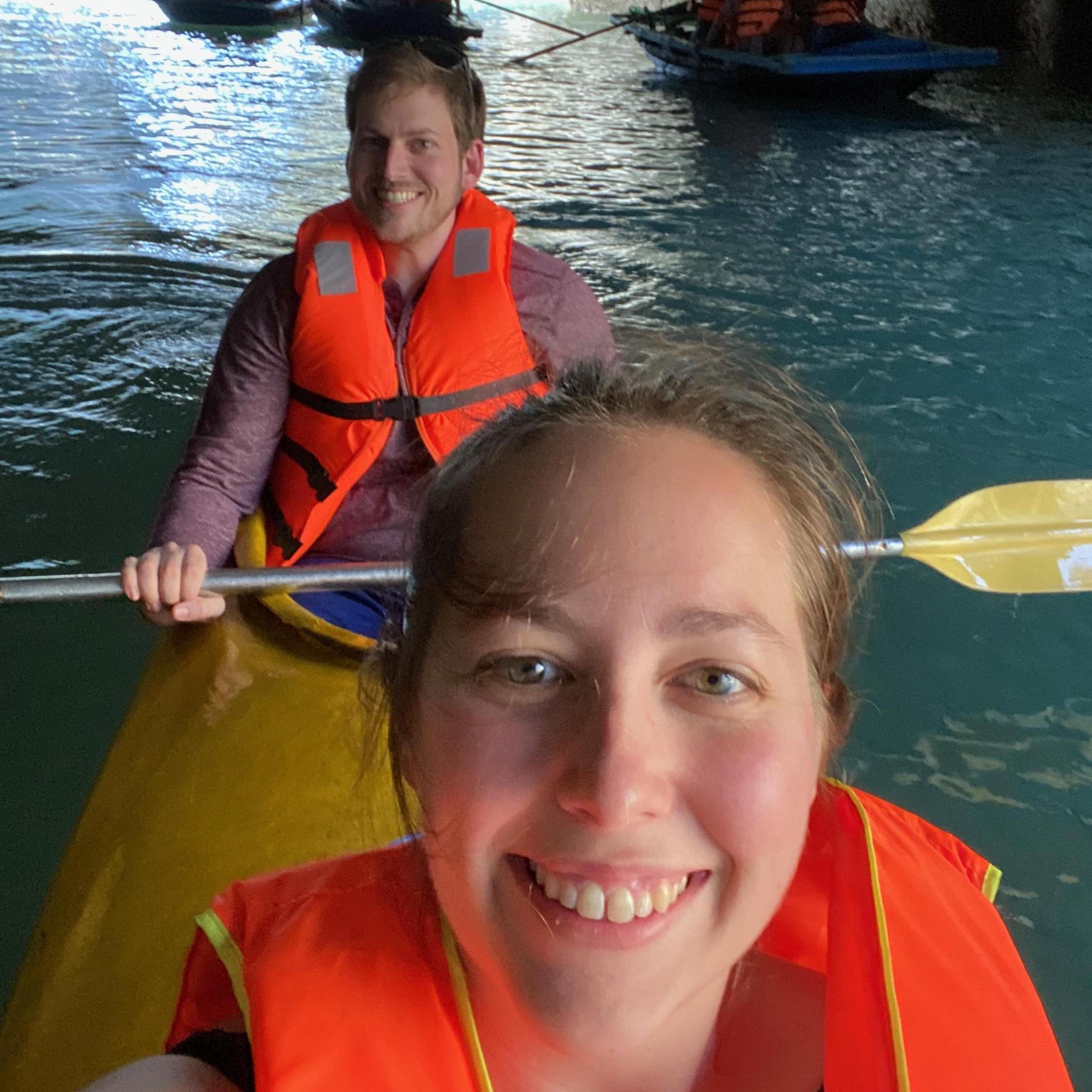 Kayaking in Halong Bay, Vietnam