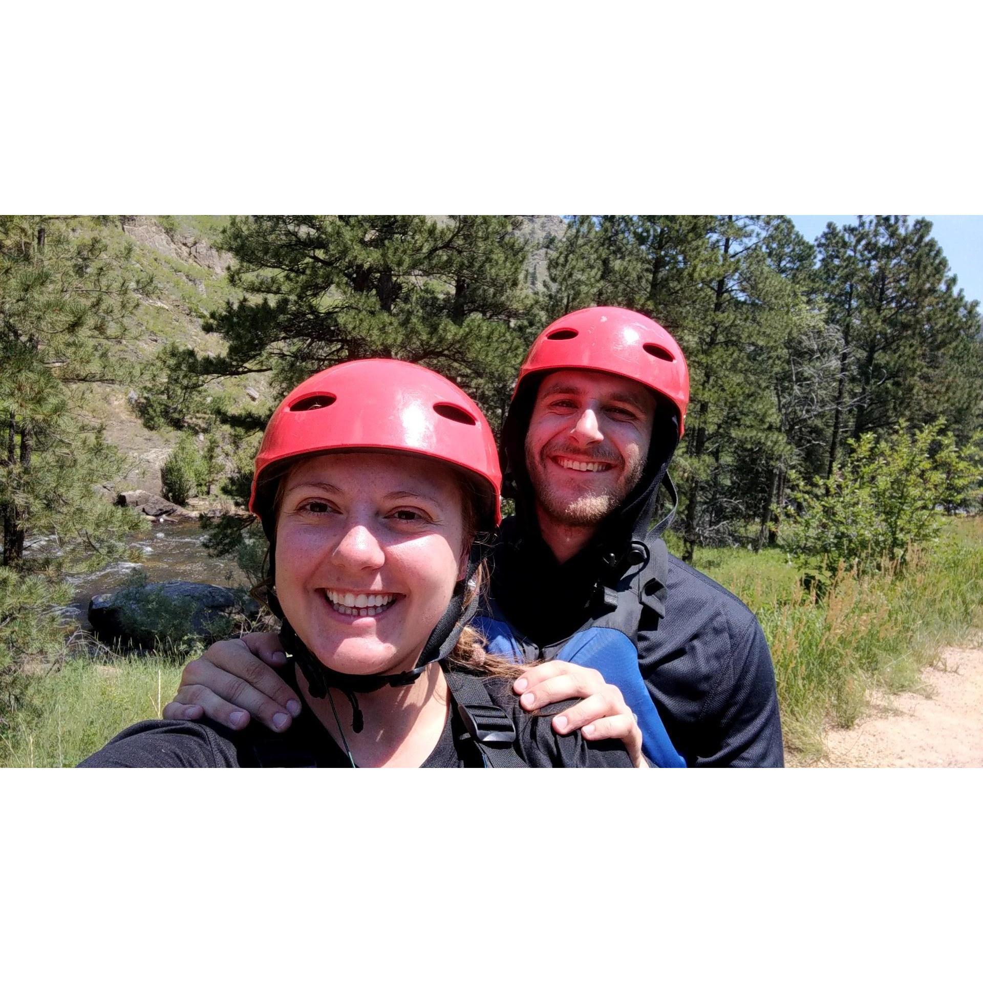 White water Kayaking for Jackie's birthday 2018