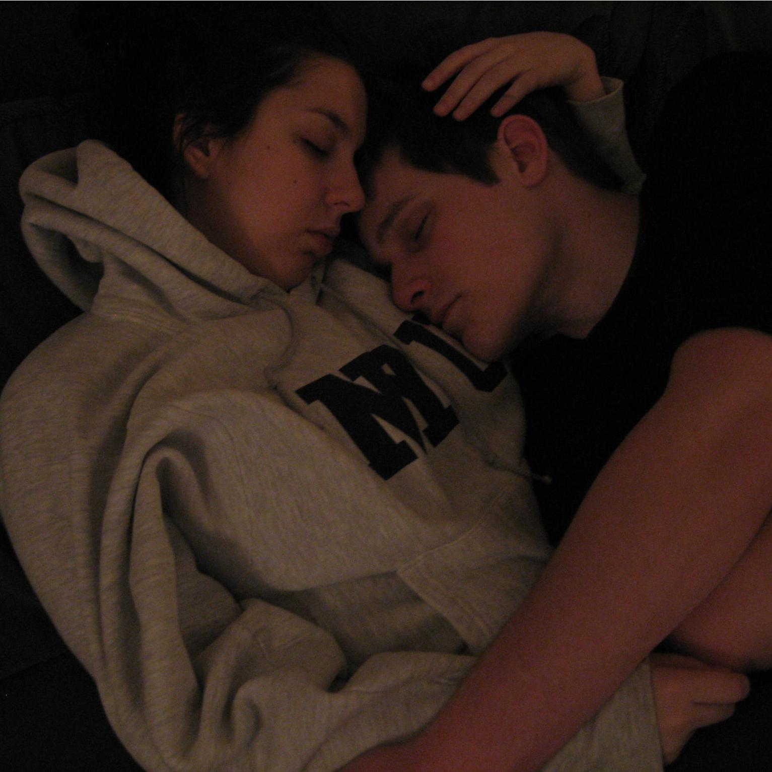 Mom took this totally not creepy photo when we started dating in 2007