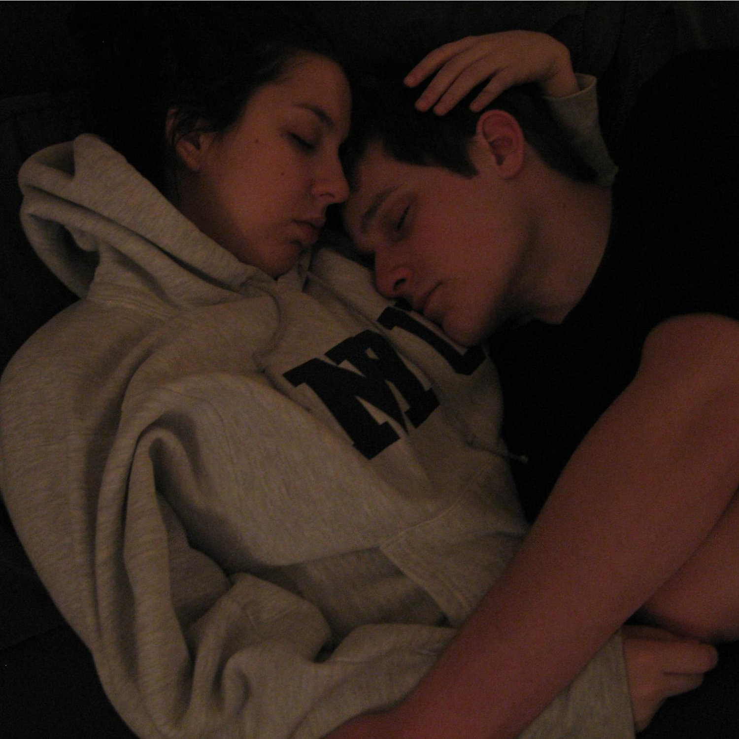 Mom took this totally not creepy photo when we started dating in 2007