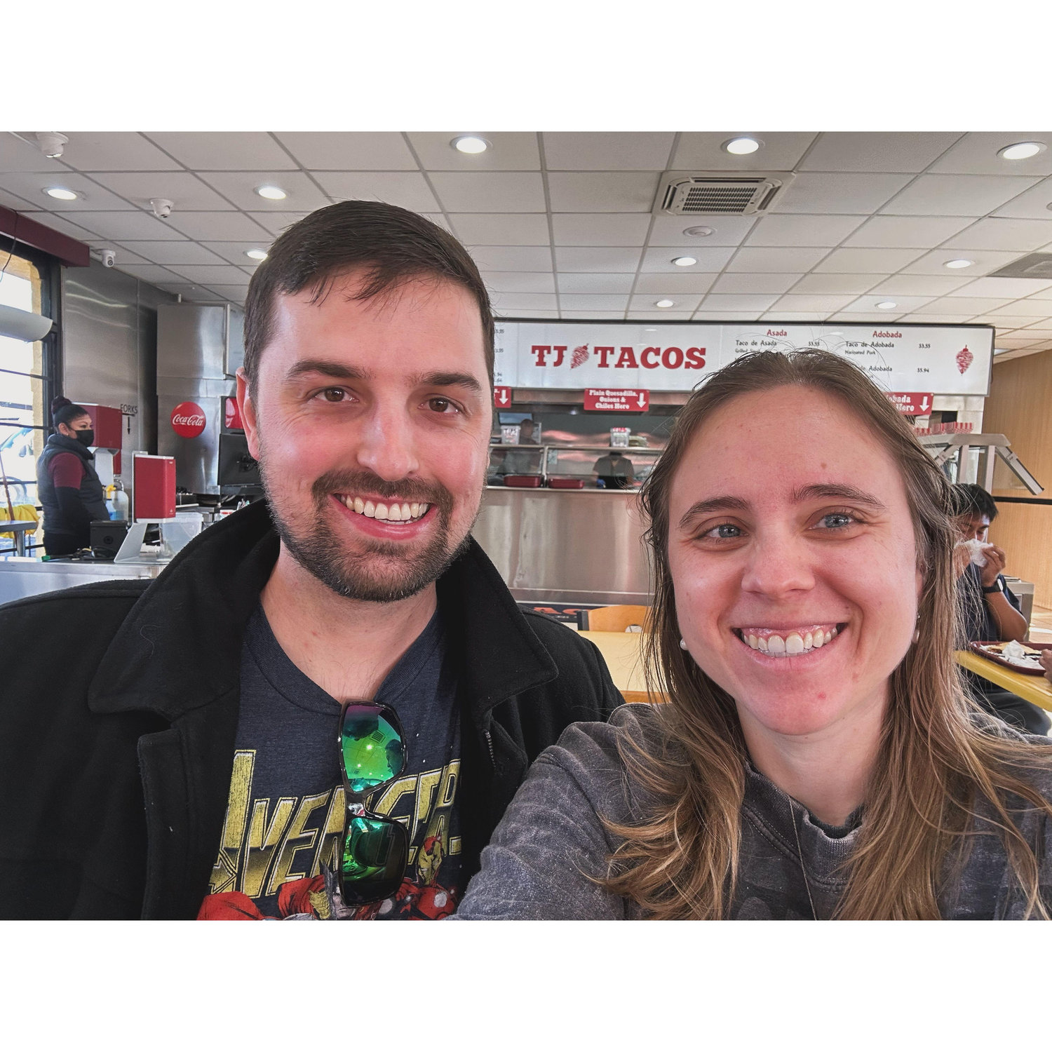One year anniversary of our first date at TJ Tacos