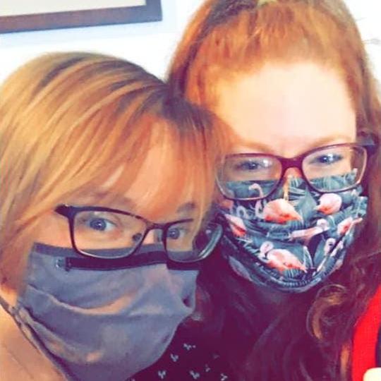 Masked Christmas love. We often reflect on the fact that the first years of our love story are intertwined with the COVID-19 pandemic.