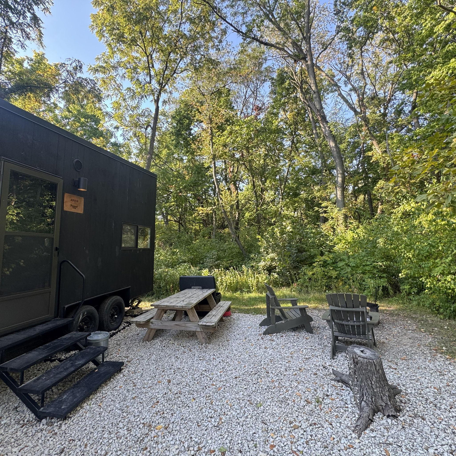 Jacob surprised Katie with a weekend getaway at Postcard Cabins in Starved Rock right after they got engaged. It was so beautiful and peaceful.