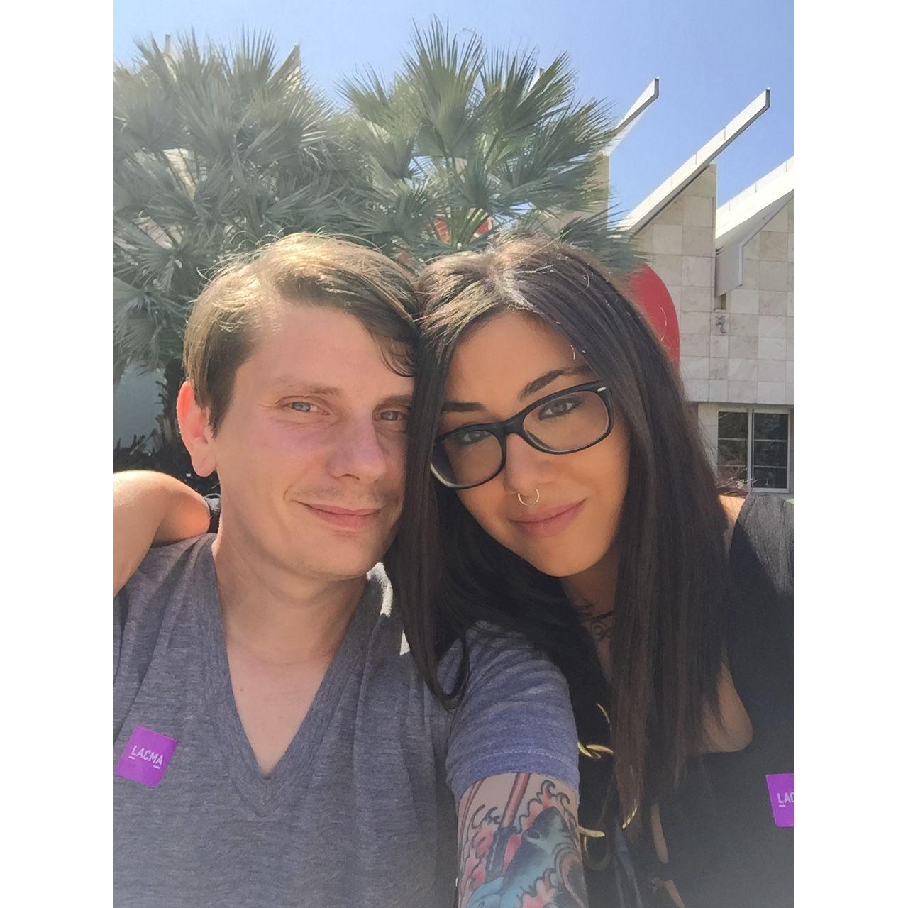 outside of lacma (we went for the guillermo del toro exhibit!)