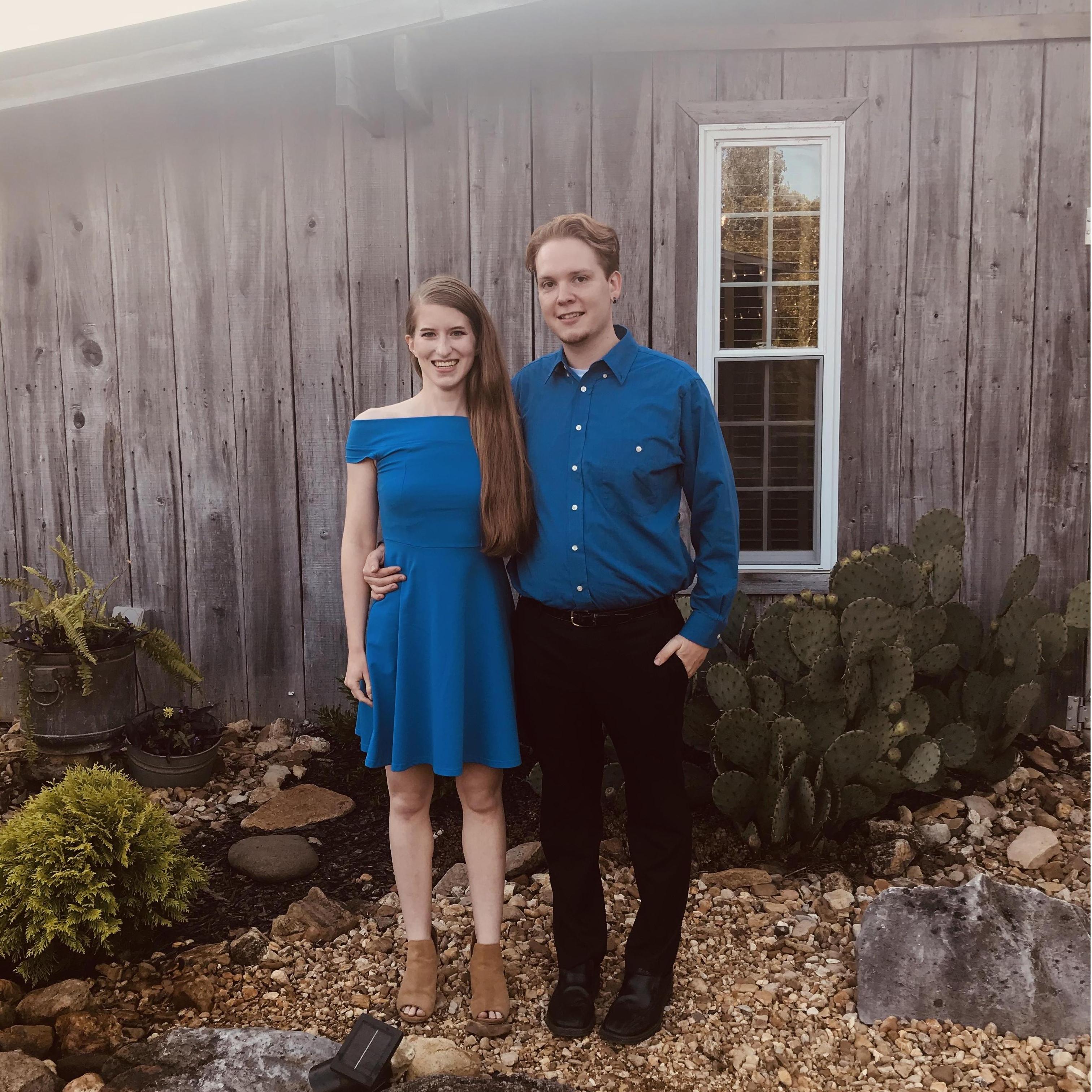 Celebrating our friends' wedding