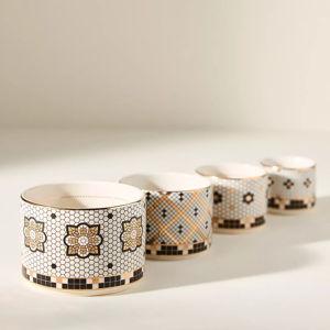 The Bistro Tile Stoneware Measuring Cups, Set of 4