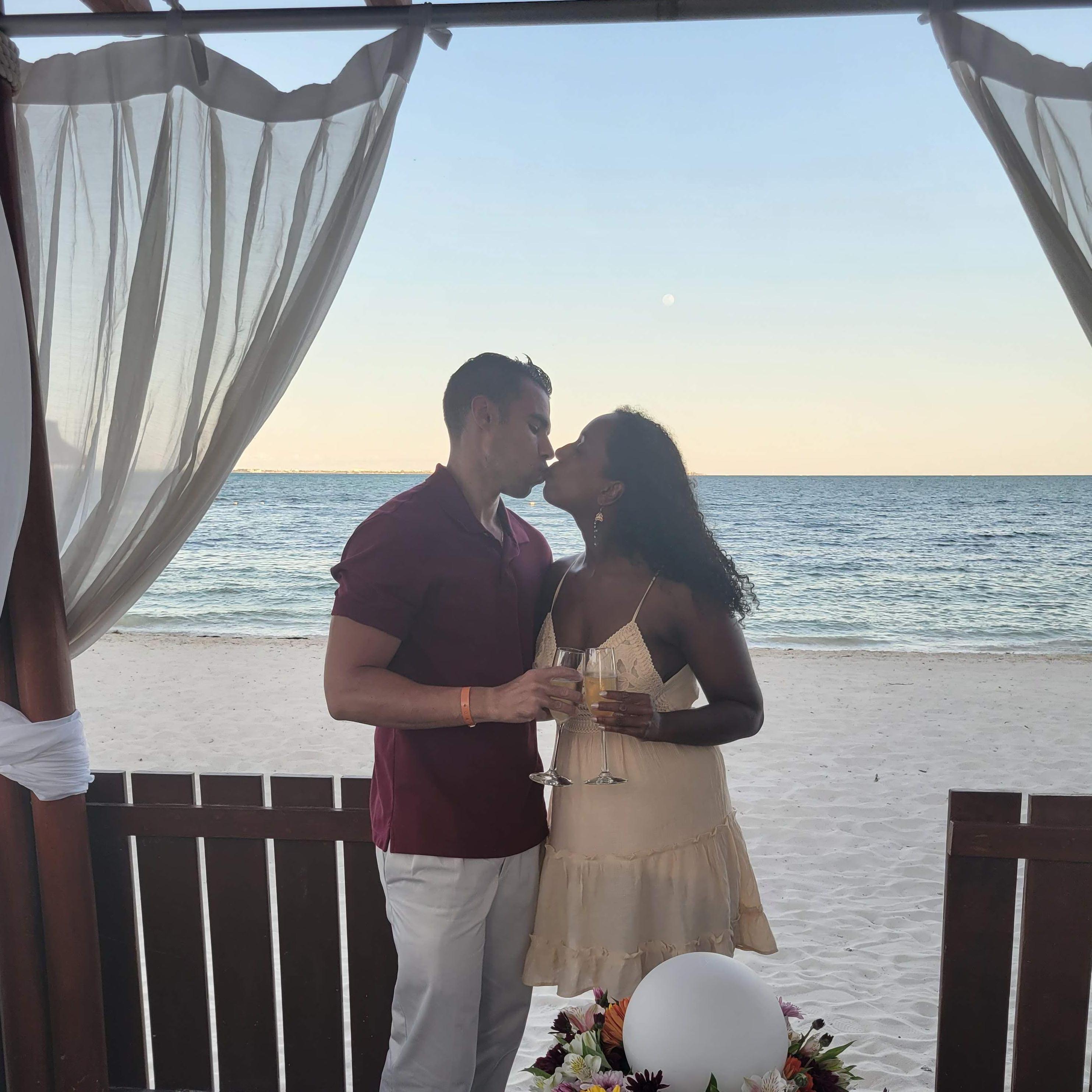 Date night in Cancun, one of our favorite places is the beach- May 2022