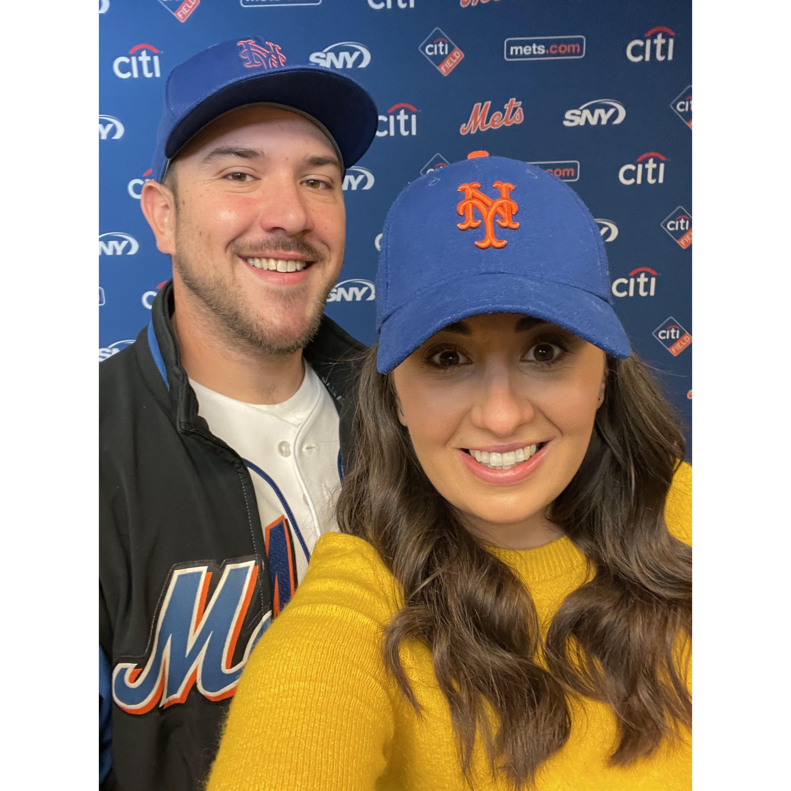 Our very first picture together of course had to be at Citi Field