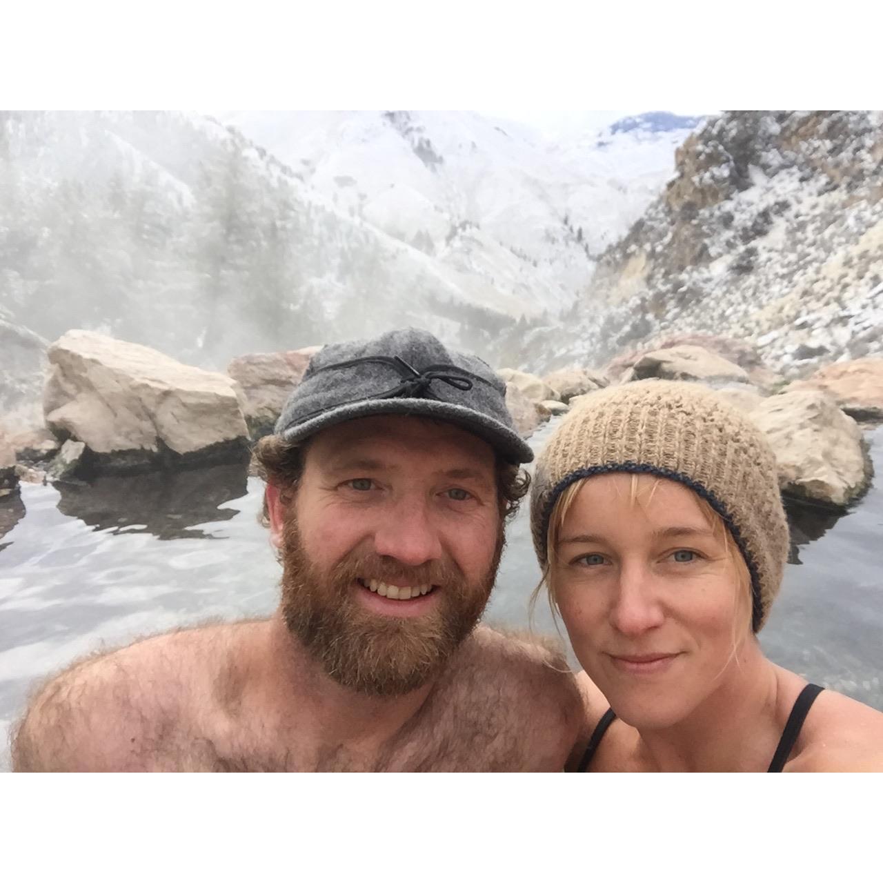 Idaho mountain hotsprings, December 2017.