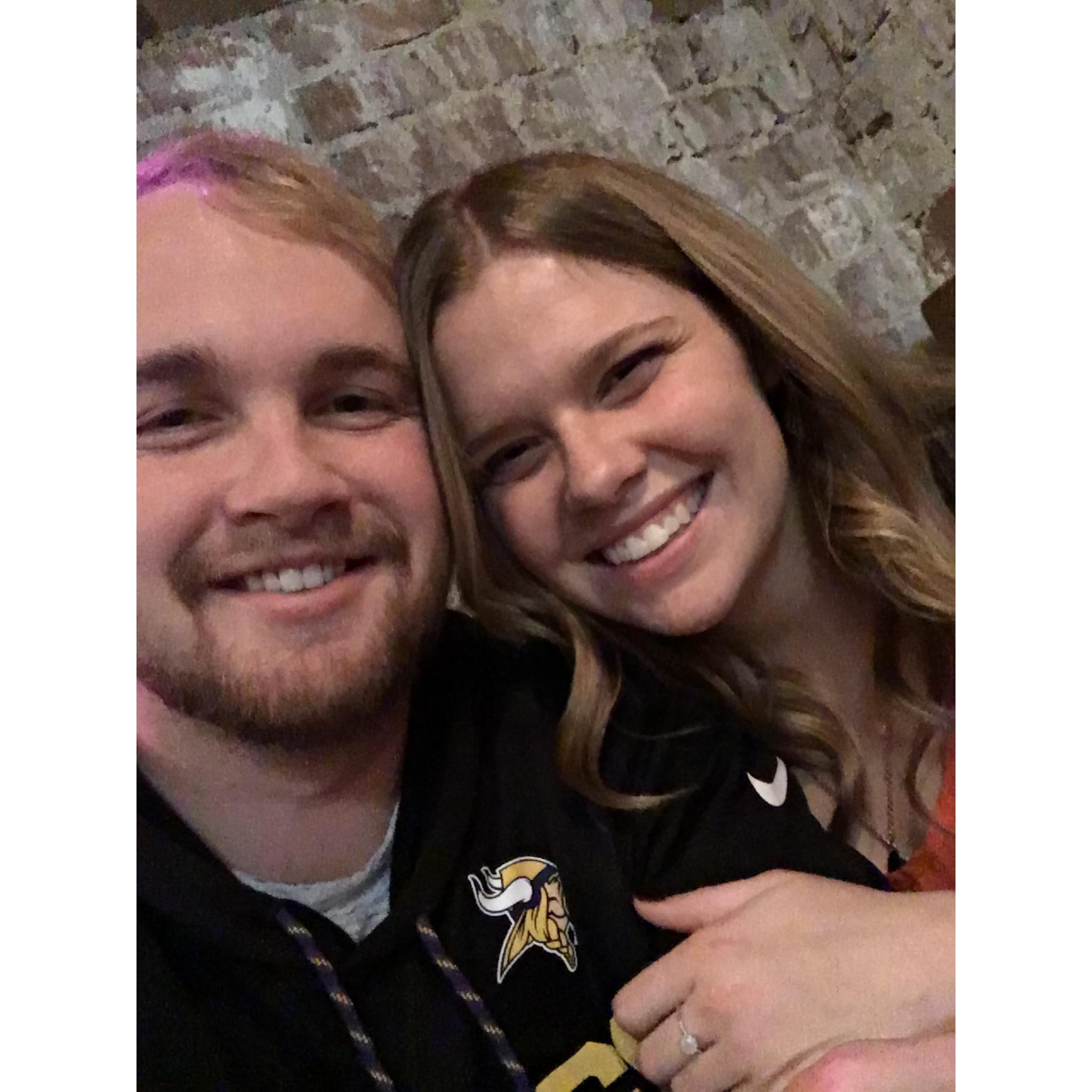 We went out to dinner for Grant's birthday and I was able to snag this great picture! We had only been going out for a few weeks, but both of us still agree that this was one of our favorite dates!