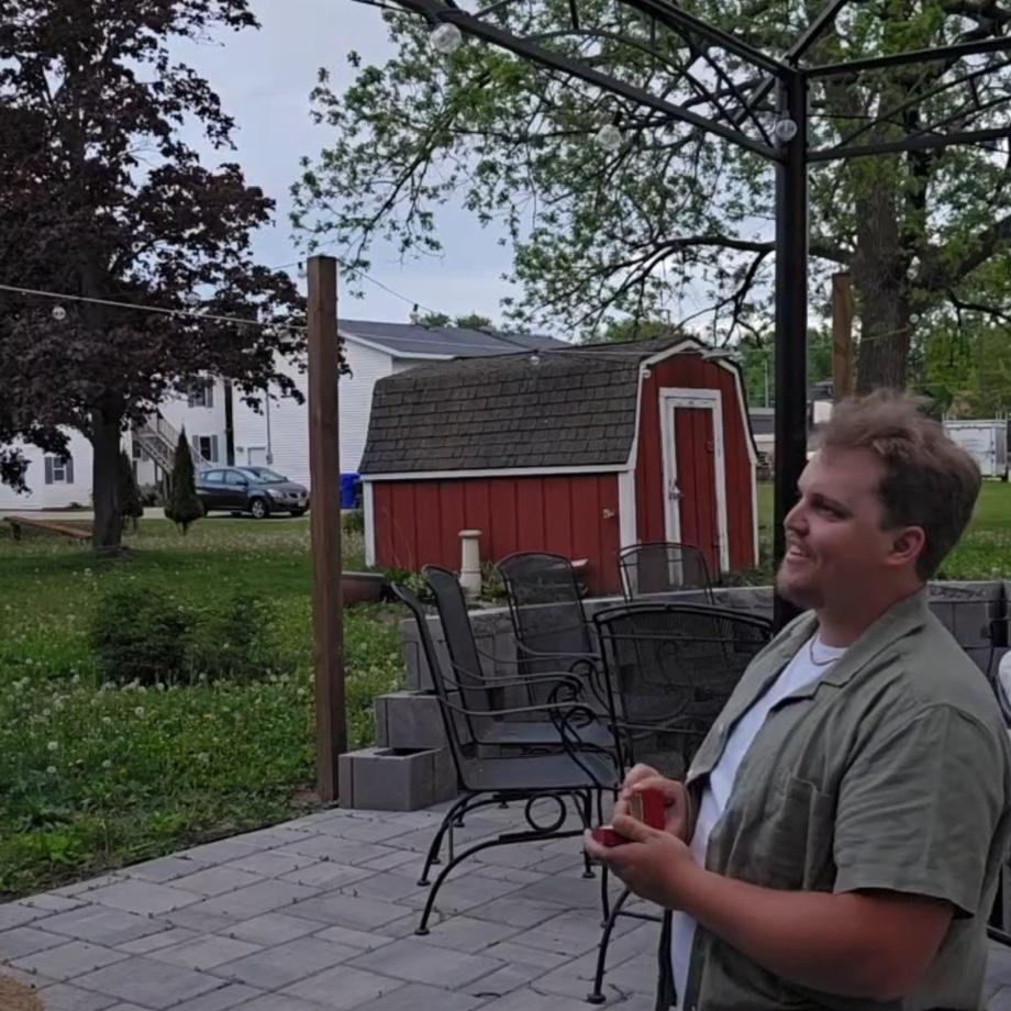 Then Zach took Sammy completely by surprise by proposing right before a trip (Sammy thought it was happening on the trip)