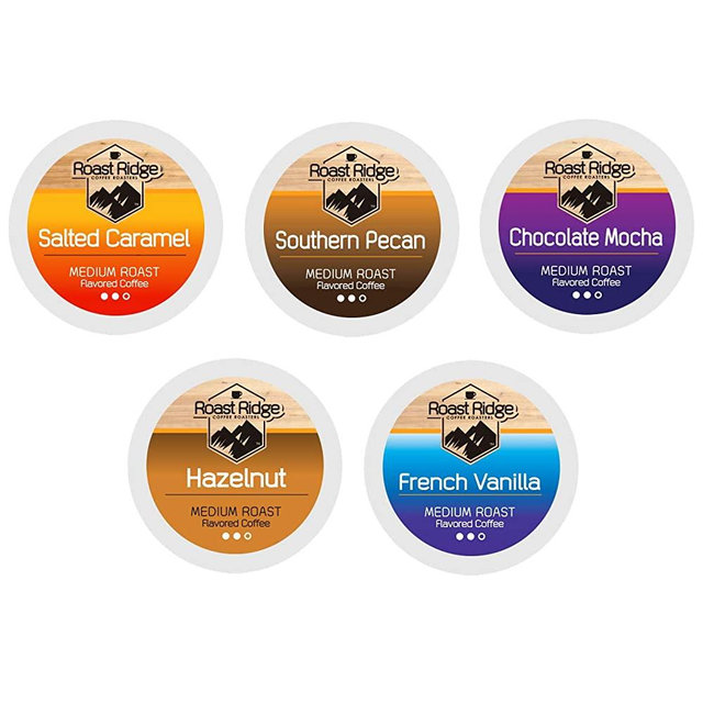 Roast Ridge Single Serve Coffee Pods Compatible with Keurig K-Cup Brewers, Variety Pack, 100 Count