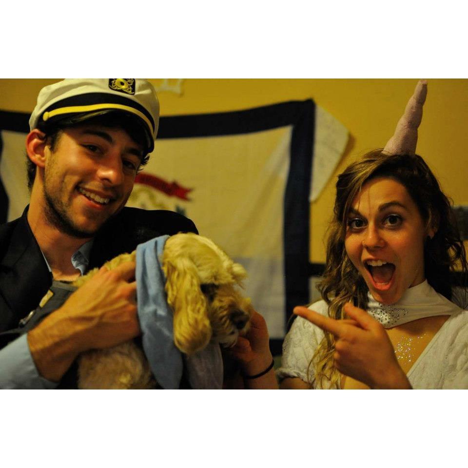 Our first picture together. Halloween 2012. Definitely not intoxicated.