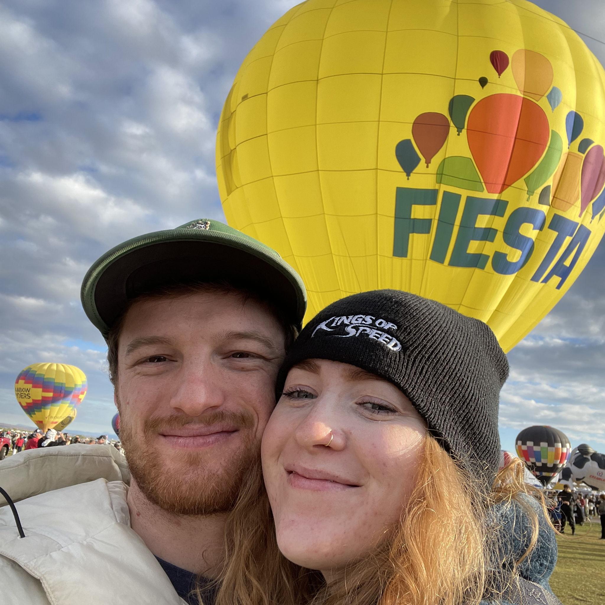 Our first Balloon Fiesta in 2022. Aaron's mom hooked us up with tickets and breakfast! We have not gotten up early for Balloon Fiesta since.