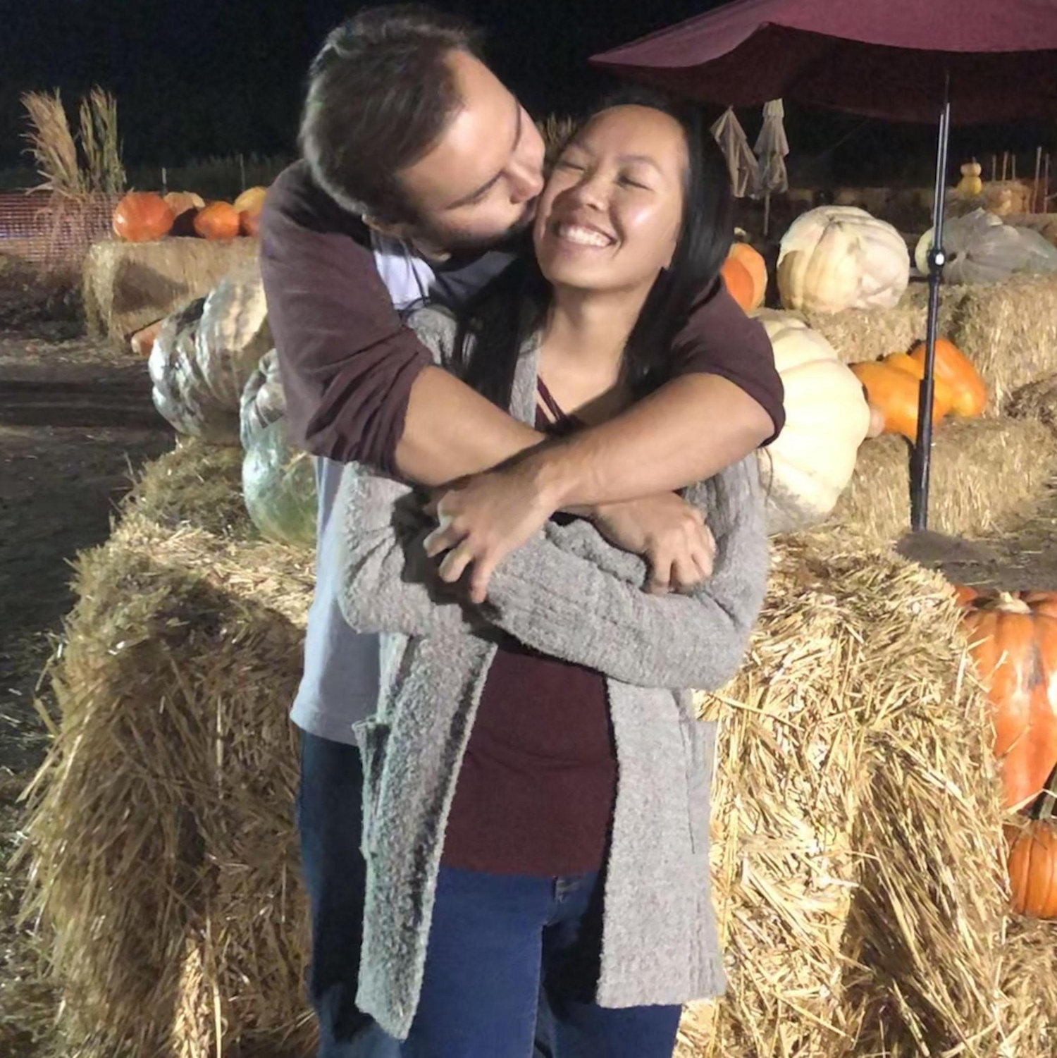 One our first dates- one of the largest corn mazes in Dixon. It took us over 2 hours!
