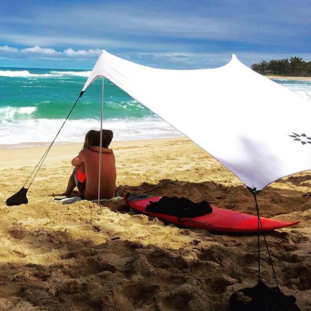 Neso Tents Beach Tent with Sand Anchor, Portable Canopy Sunshade - 7' x 7' - Patented Reinforced Corners