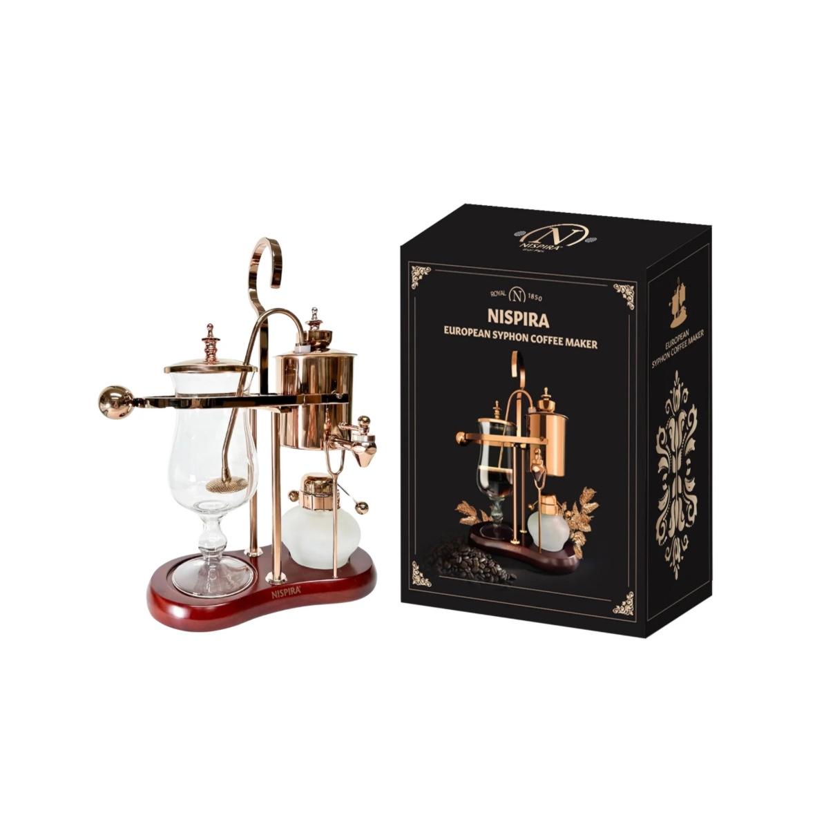 Vintage Belgian Balance Coffee Brewer Royal Balance Siphon Coffee Maker - Copper