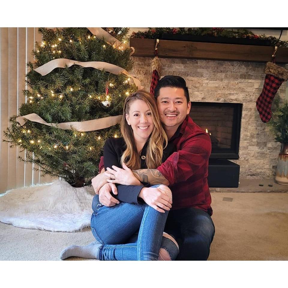 Thang proposed on Christmas Eve! He asked me in song! It was very romantic.