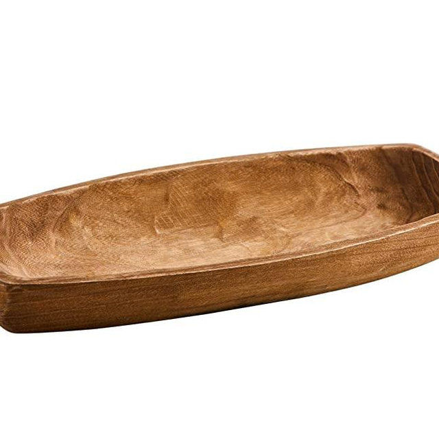 Uziass Wood Dough Bowl Wooden Serving Tray Handmade Wooden Bowls for Decor Solid Wood Tray Use in Kitchen Farmhouse Dining Table Party