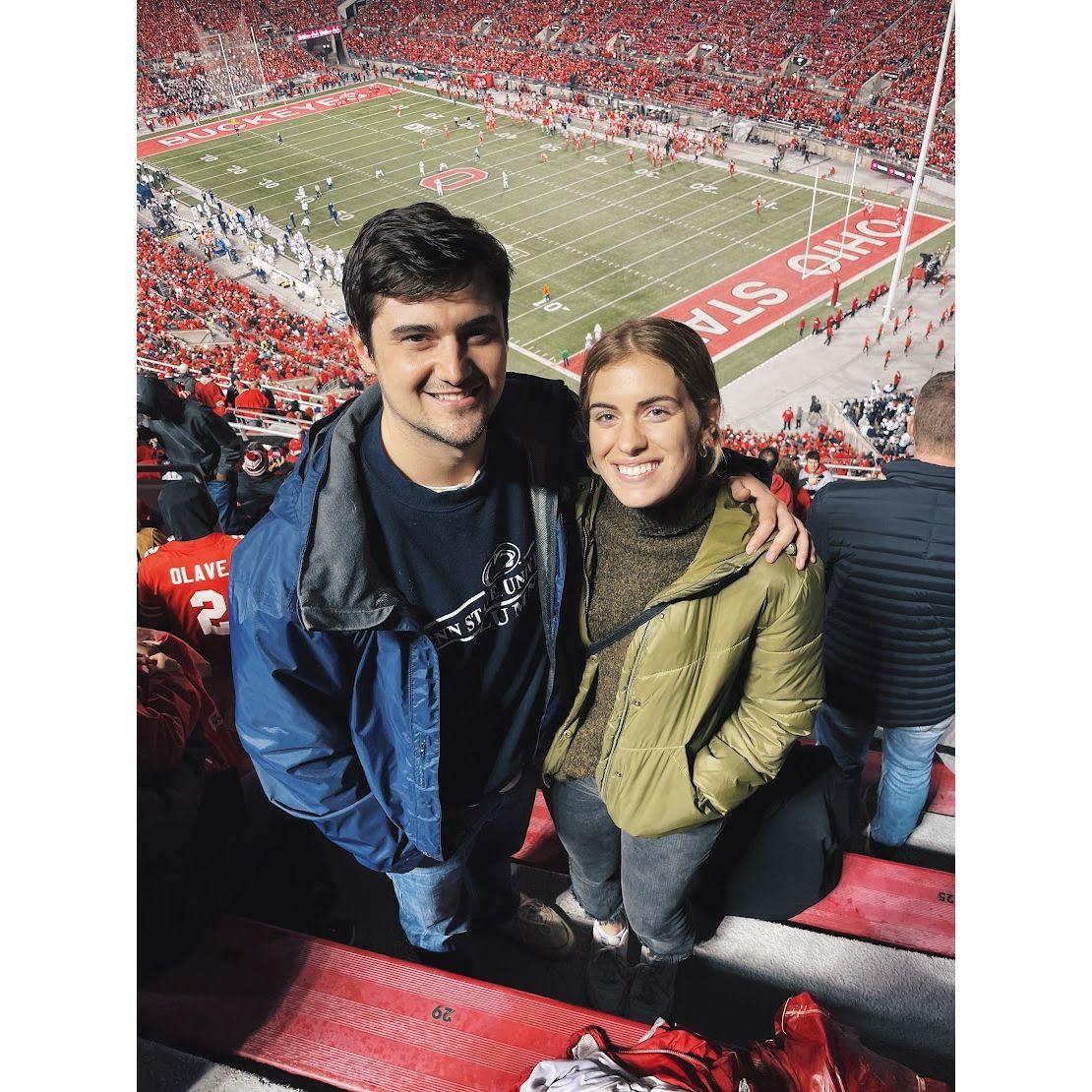 Our first Penn State football game together