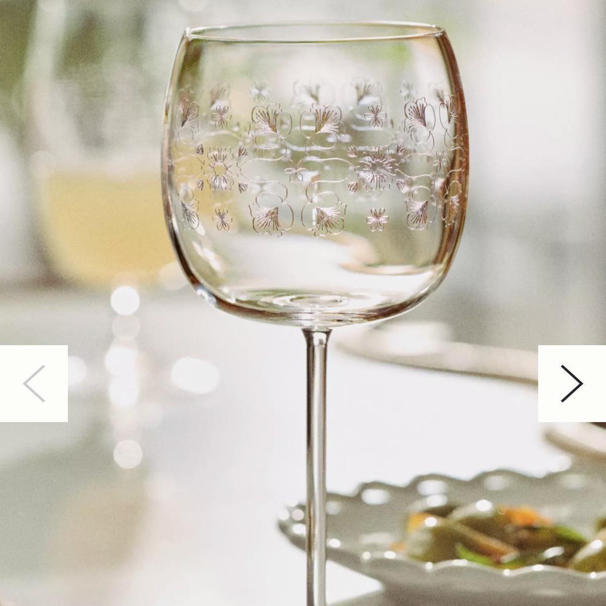 Flora Wine Glasses, Set of 4