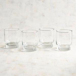 Pillar Double Old-Fashioned Glasses Set of 4