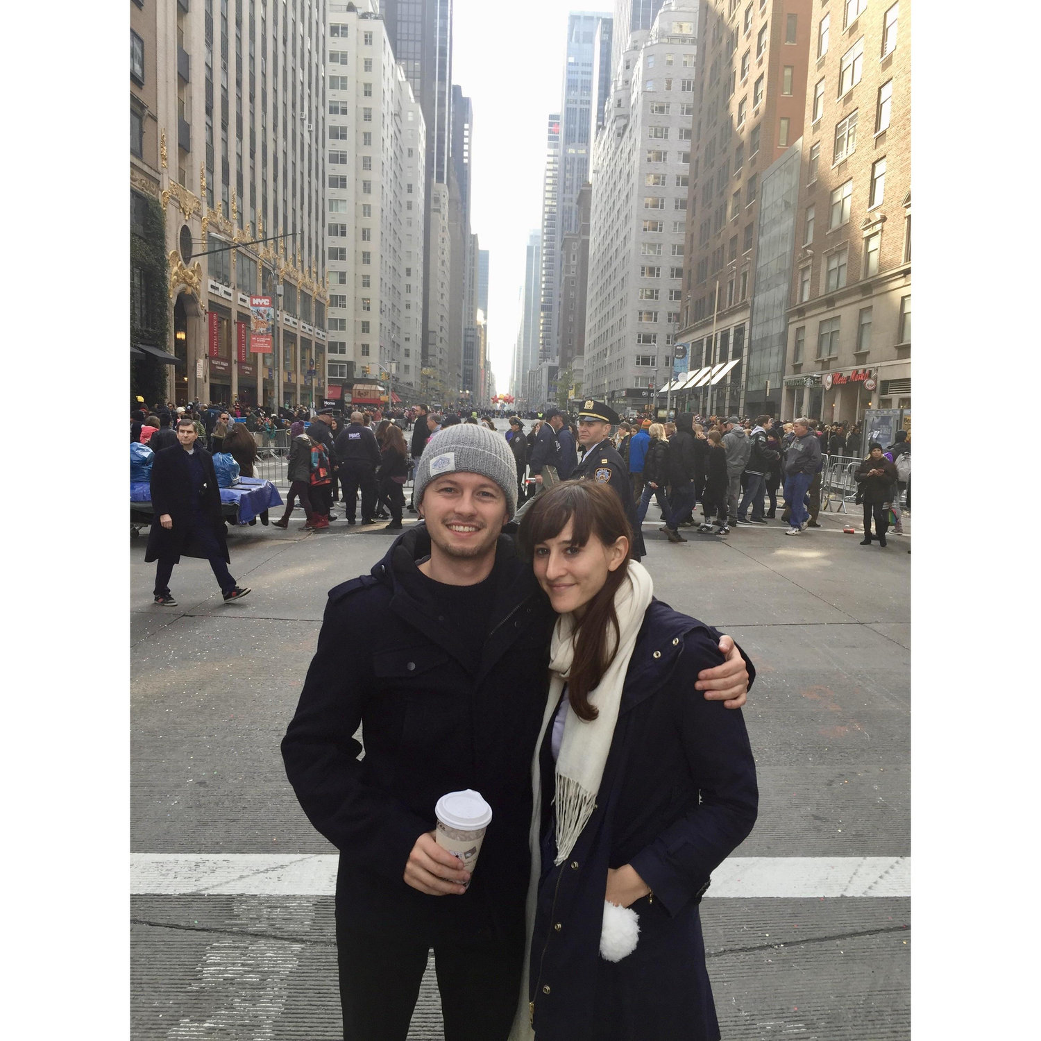 When we first moved to New York and took all the tourist photos.