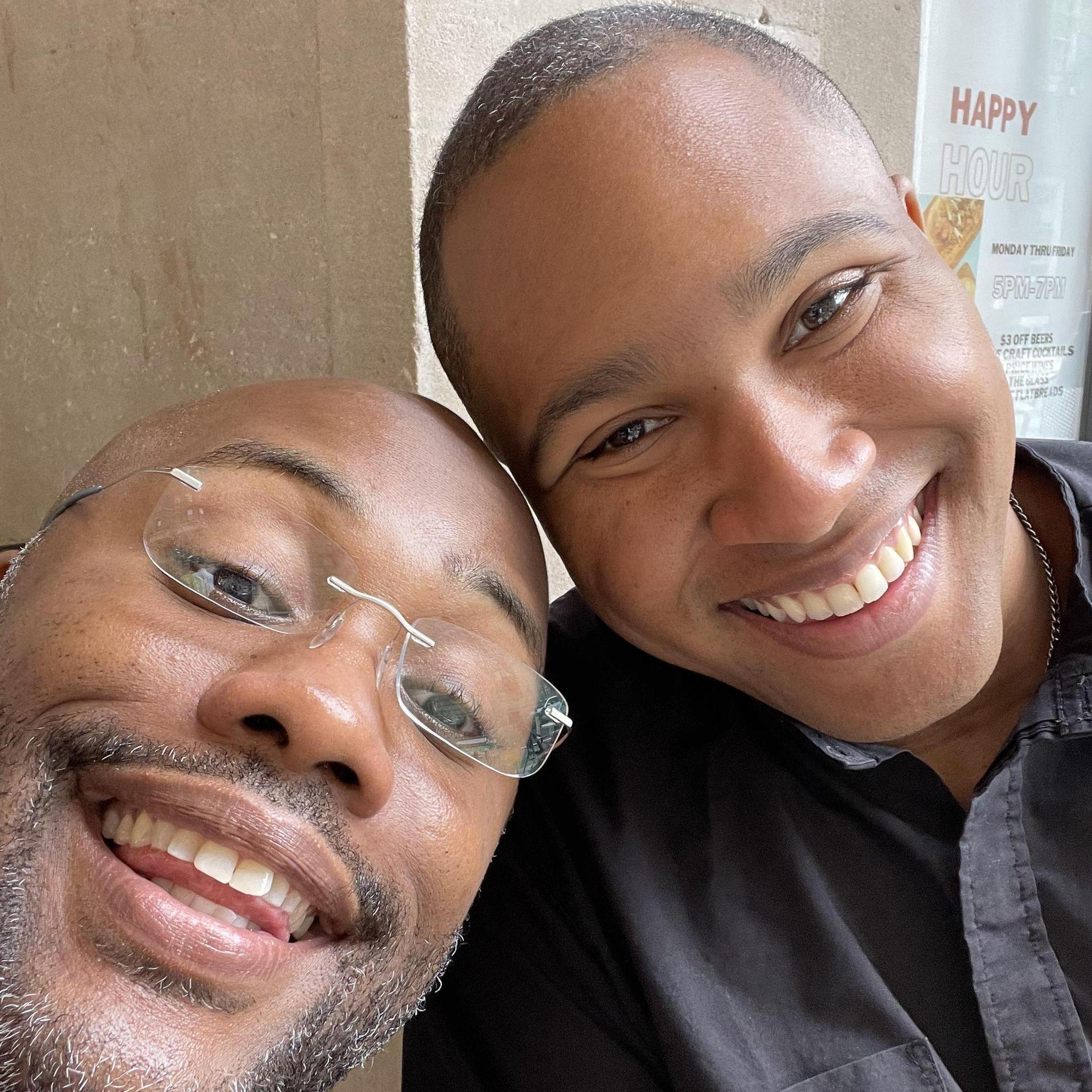 A selfie after worshipping together for the first time.