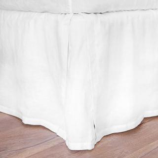 Linen Pleated Bed Skirt