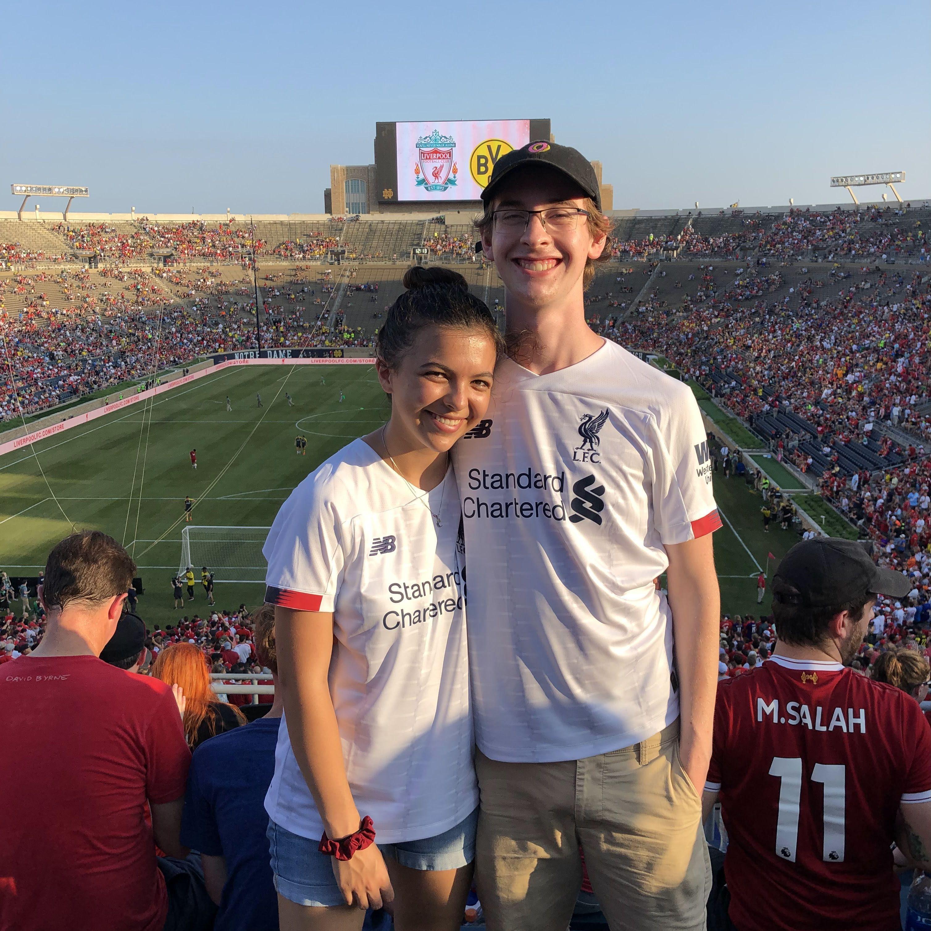 Liverpool FC at Notre Dame!