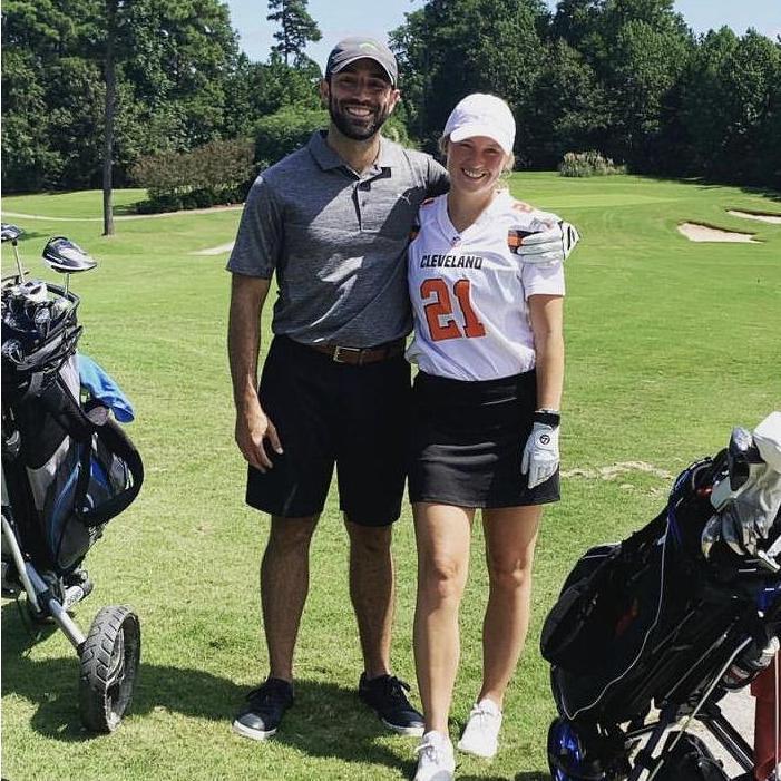 We love golfing together