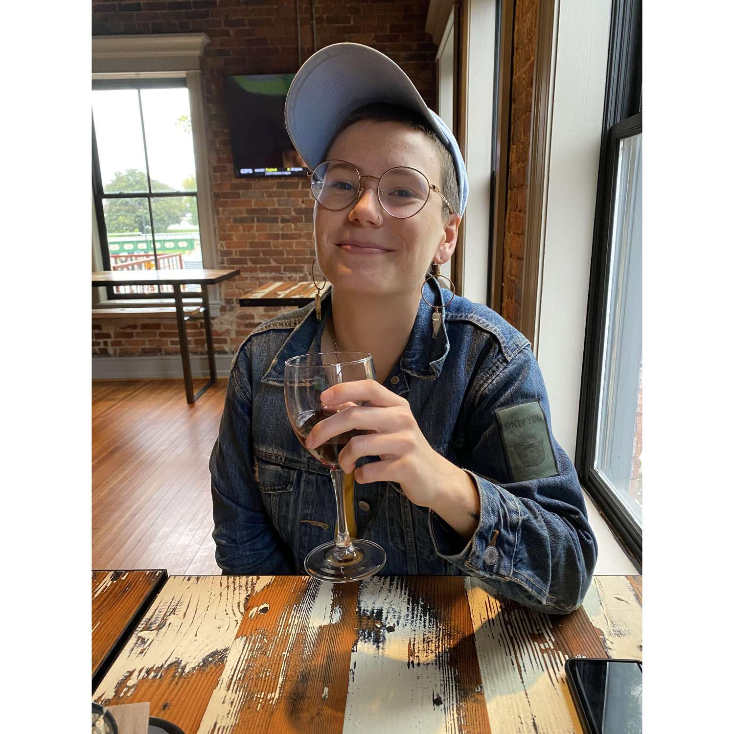 One of our first dates in downtown Greensboro