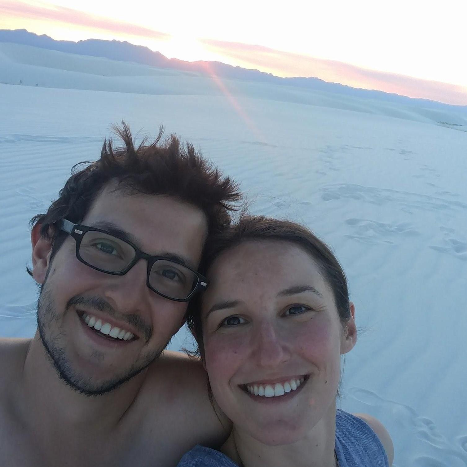 White Sands National Monument in New Mexico, near where Alex did his field research for his PhD.