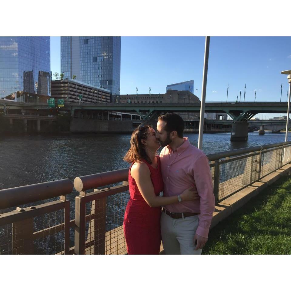 Bianca Scherrei, Nina's sister, hid while Matt proposed and was able to get some great picture from behind the scenes and afterwards!