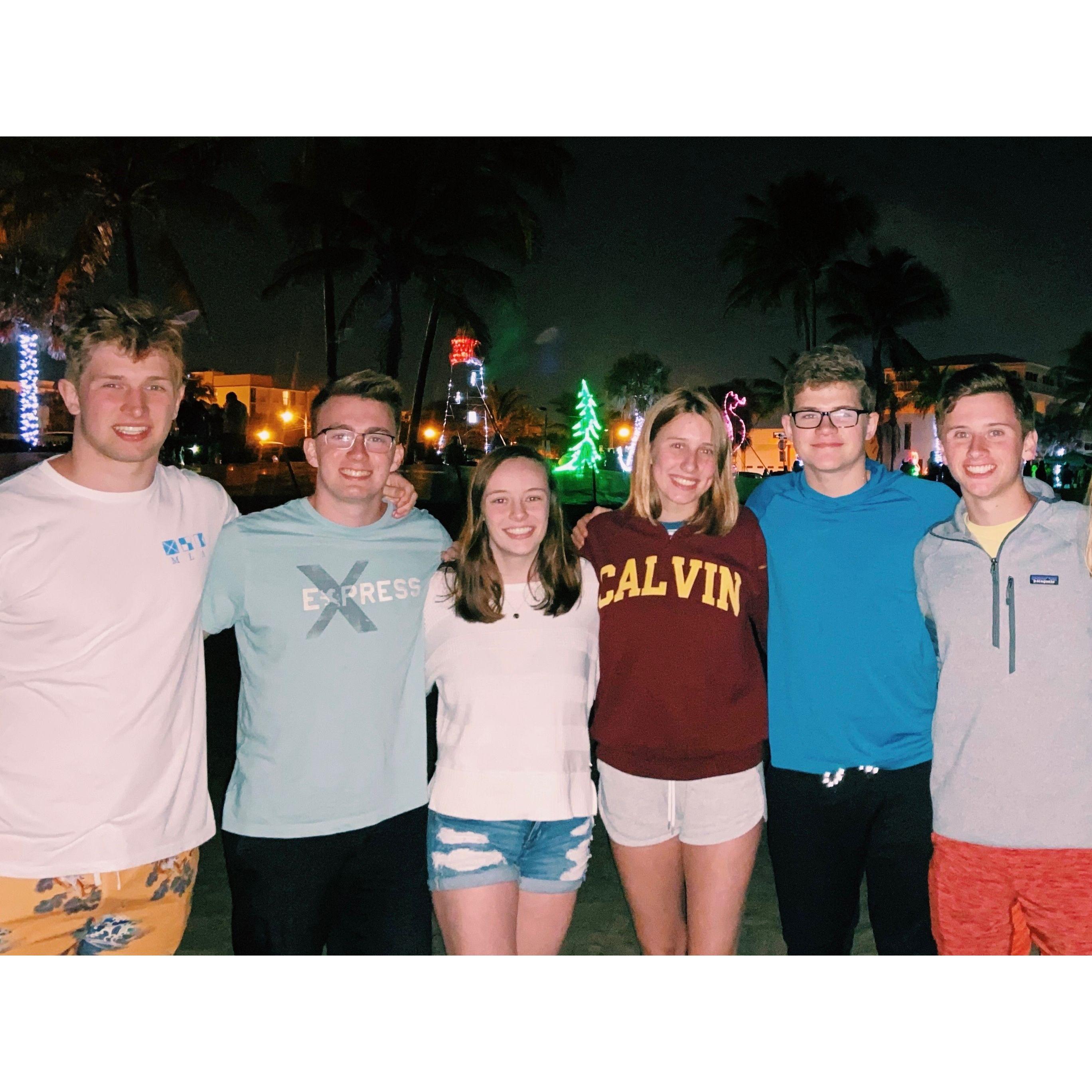 Claire and Dane started becoming friends during their swim team training trip down in Florida that December.  Claire was drawn to Dane's outgoing, loud and friendly personality.  Dane heard Claire was pretty funny even though she was quieter than him, so he wanted to see what that was all about, and he was drawn to her smile.