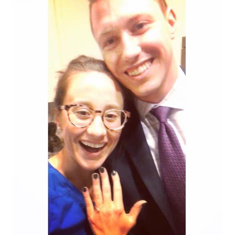 The night we got engaged!