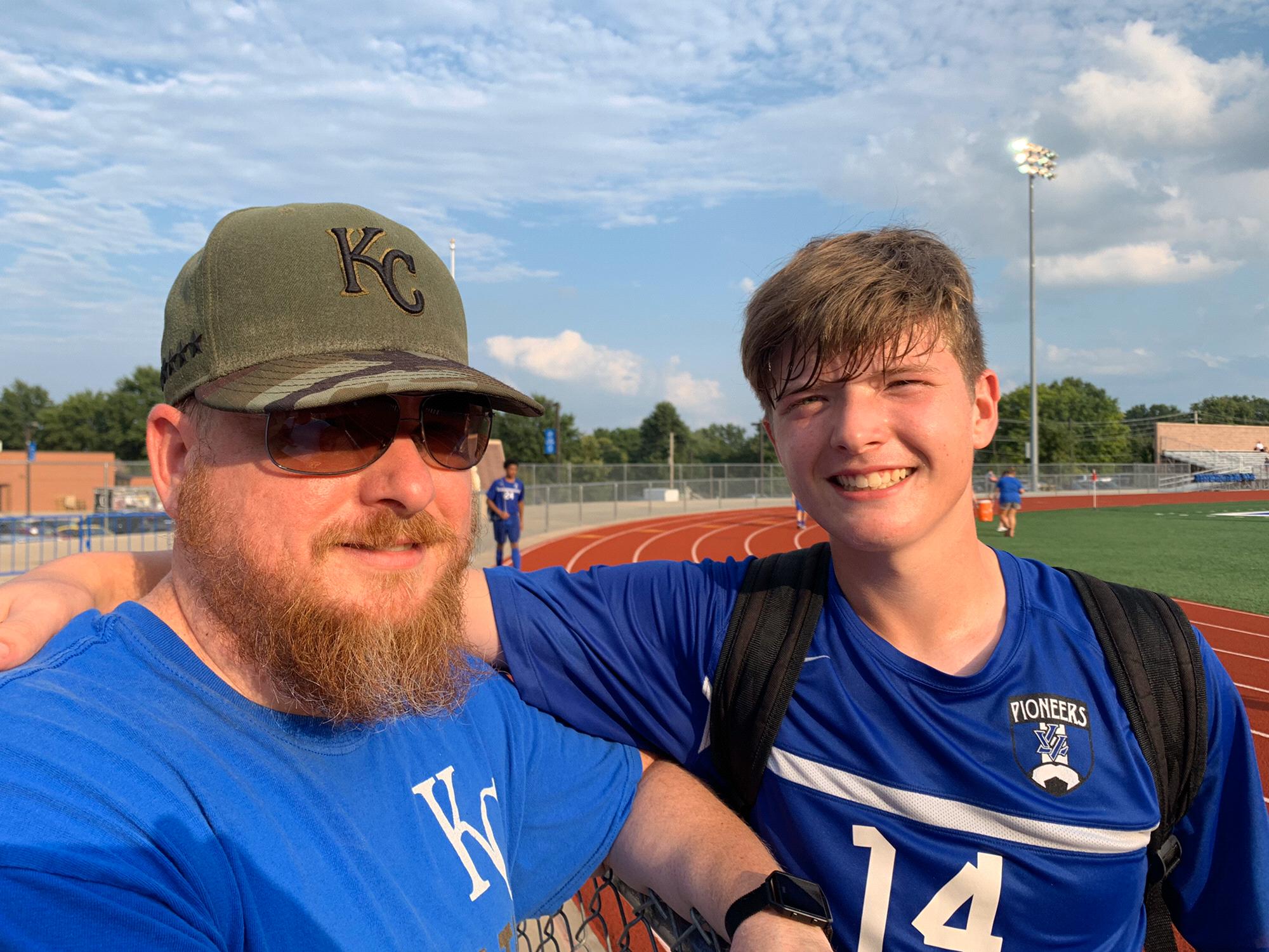 Post game pics with the soccer star