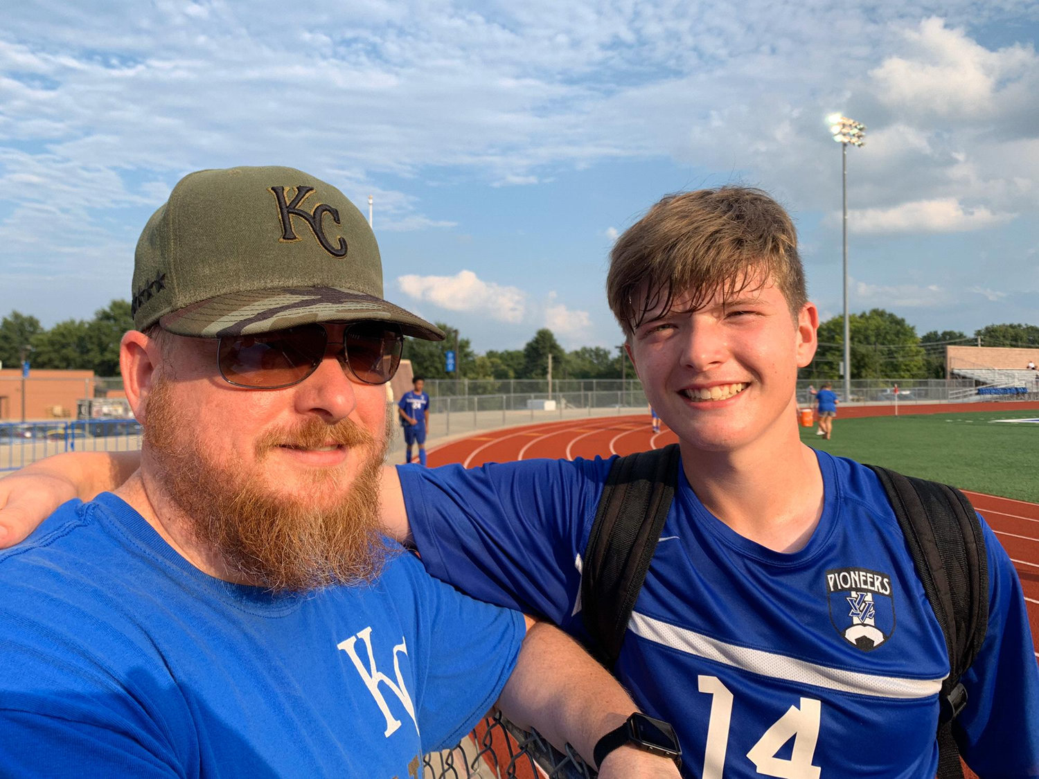 Post game pics with the soccer star