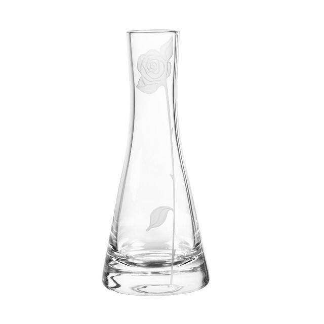 Qualia Glass Rose 10" Vase