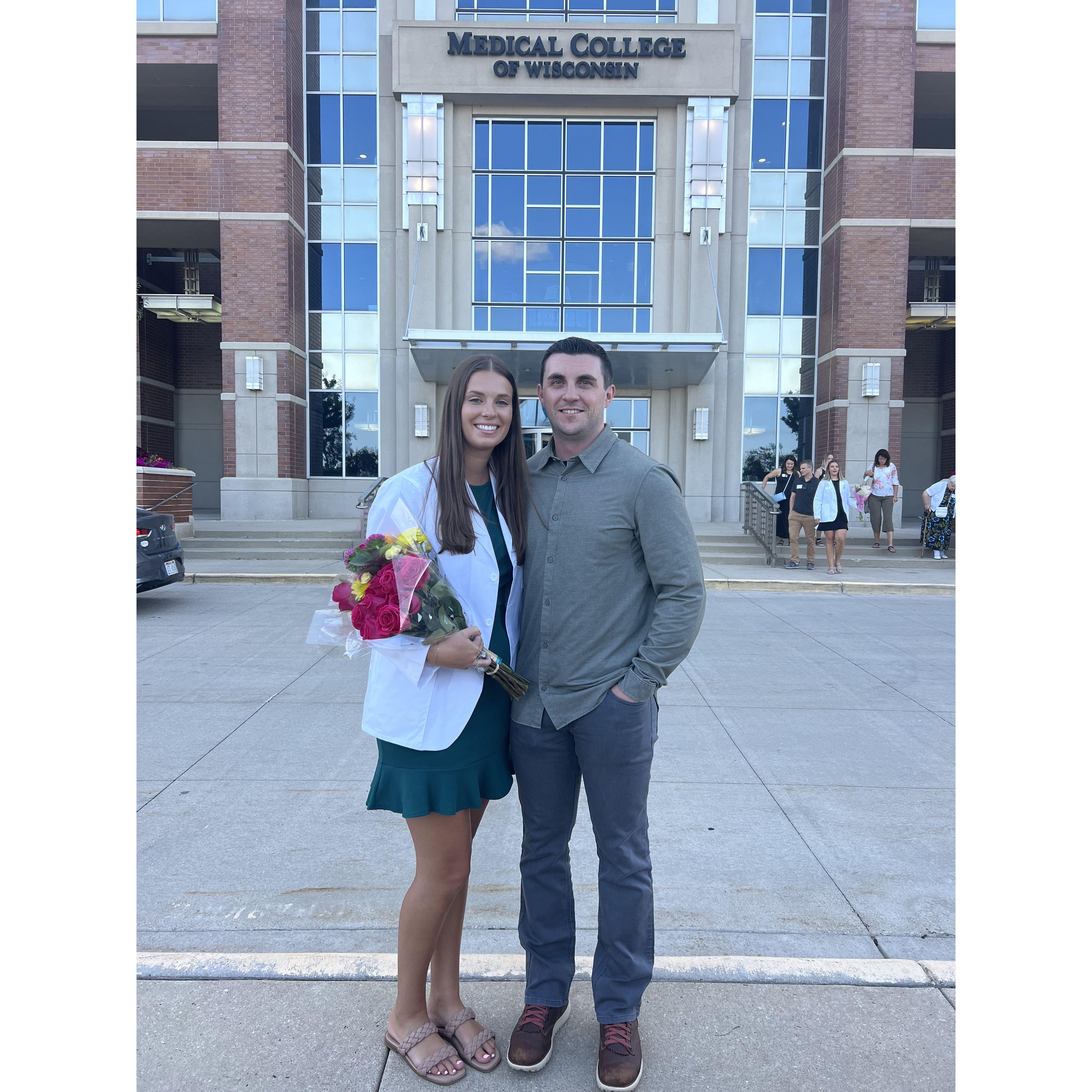 White Coat Ceremony for Karissa’s Masters program.