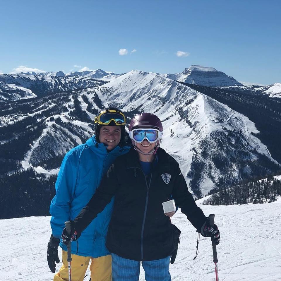 Top of the mountain at Big Sky, Montana