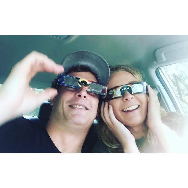 We got the see our first solar eclipse together!