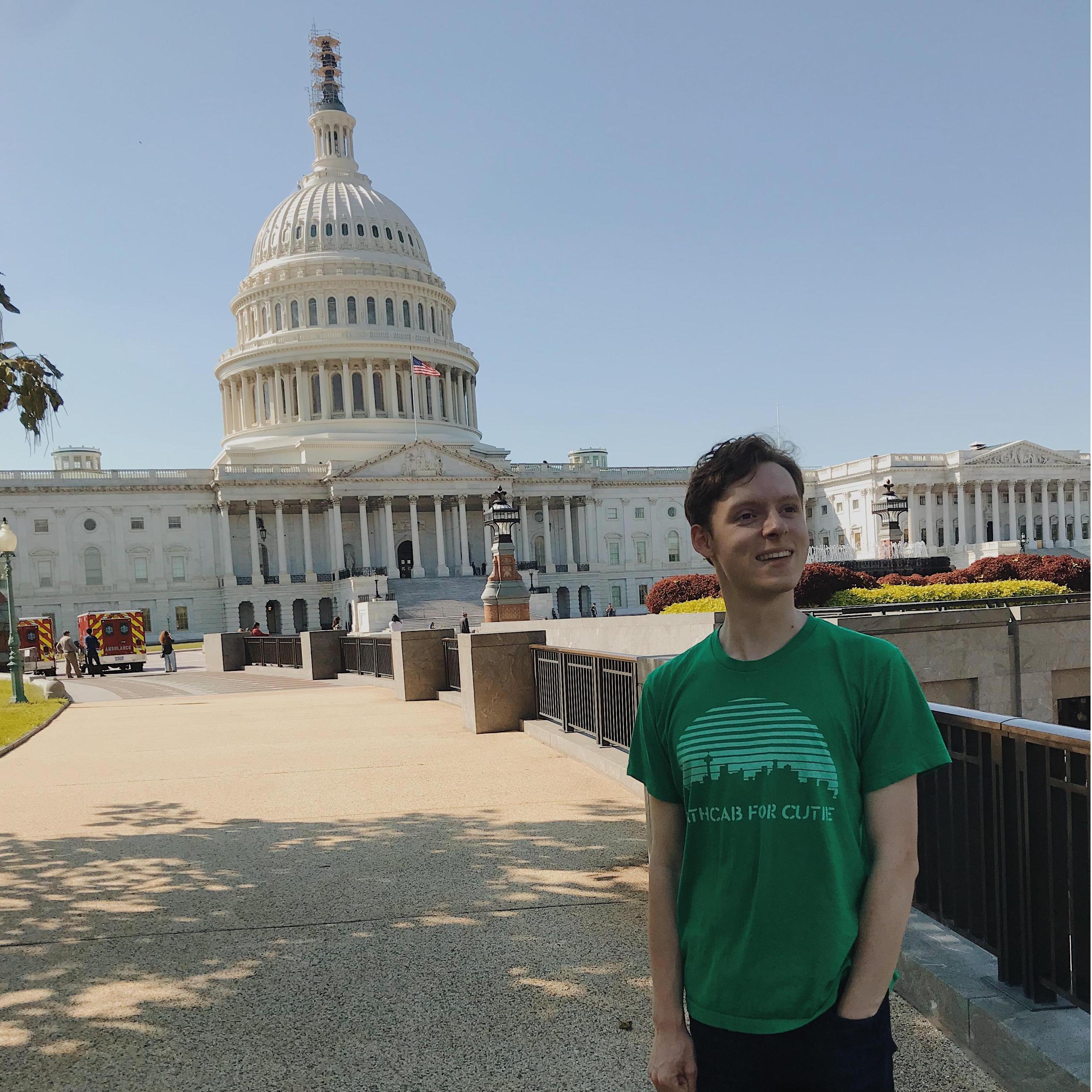 Sam on our first trip to Washington DC together