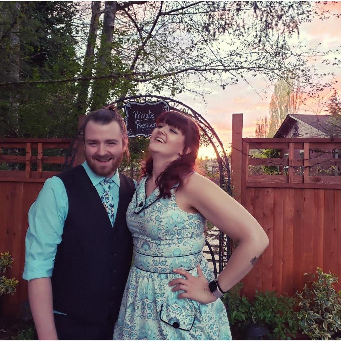 At our dear friend's wedding, April 2019