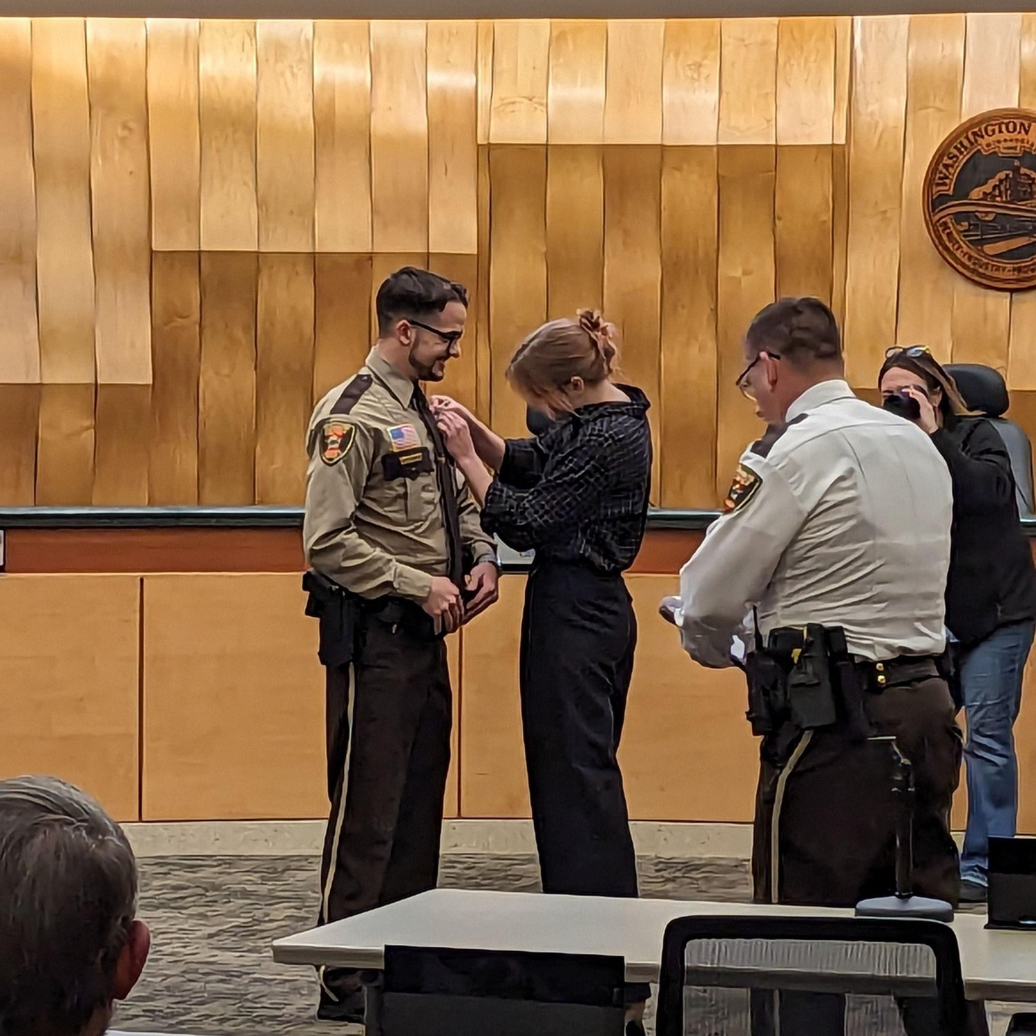 Abi's swearing in ceremony