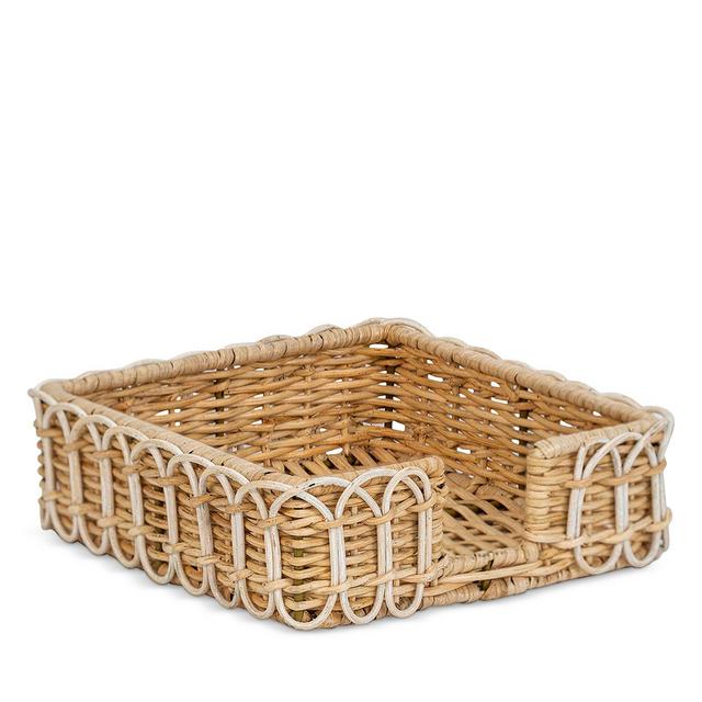 Juliska Provence Rattan Whitewash Luncheon Napkin Holder