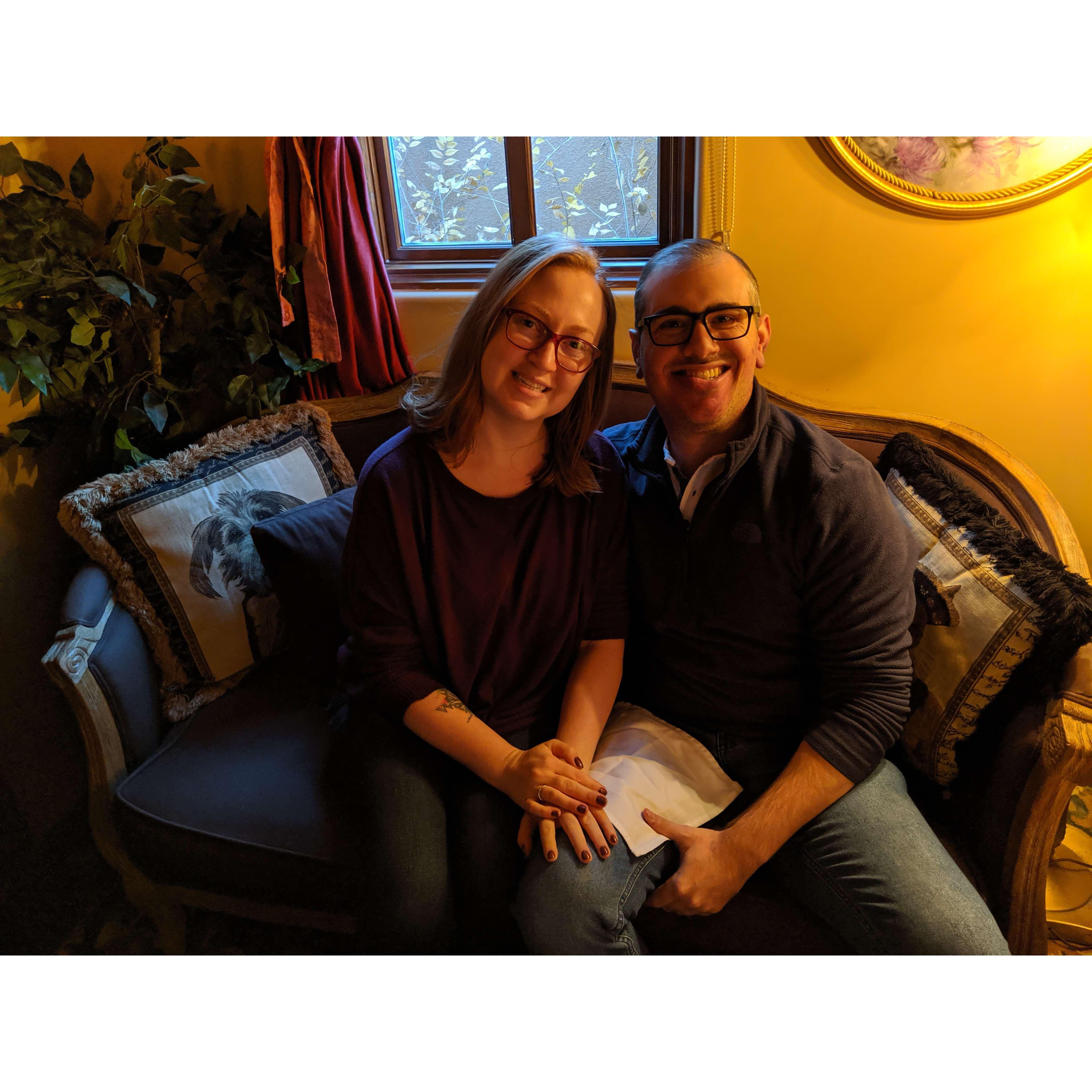 Our first afternoon tea time at St. James Tea Room, Albuquerque, New Mexico